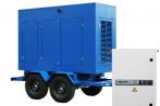 ТСС ЭД-80-Т400-2РКМ1 в шумозащитном кожухе на прицепе с АВР
