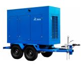 ТСС ЭД-20-Т400-2РПМ5 в погодозащитном кожухе на прицепе с АВР